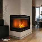 Чавунна камінна топка Ravan IMPERIAL 600 L на дровах - Зображення 16
