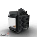 Чавунна камінна топка Ravan IMPERIAL 600 R на дровах - Зображення 2