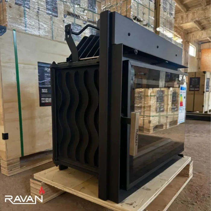 Чавунна камінна топка Ravan IMPERIAL 600 R на дровах - Зображення 10