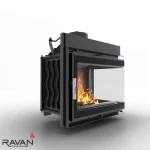 Чавунна камінна топка Ravan IMPERIAL 600 R на дровах - Зображення 4