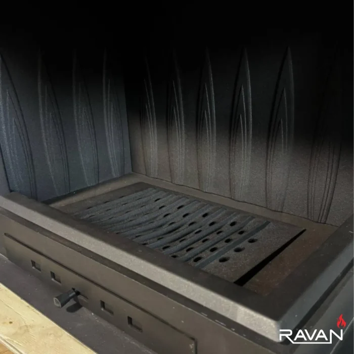 Чавунна камінна топка Ravan IMPERIAL 600 R на дровах - Зображення 9
