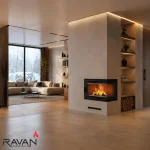 Чавунна камінна топка Ravan IMPERIAL 600 R на дровах - Зображення 5
