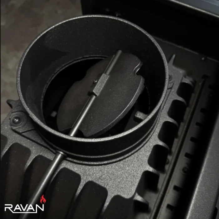 Чавунна камінна топка Ravan IMPERIAL 600 R на дровах - Зображення 12