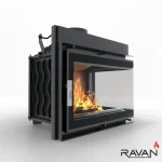 Чавунна камінна топка Ravan IMPERIAL 700 R на дровах - Зображення 3