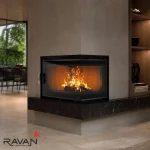 Чавунна камінна топка Ravan IMPERIAL 700 R на дровах - Зображення 6