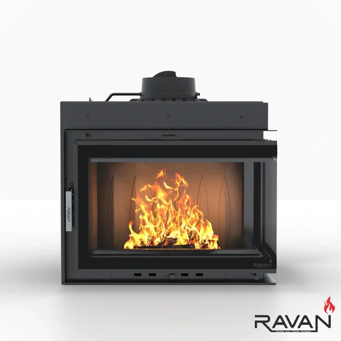 Чавунна камінна топка Ravan IMPERIAL 700 R на дровах - Зображення 2