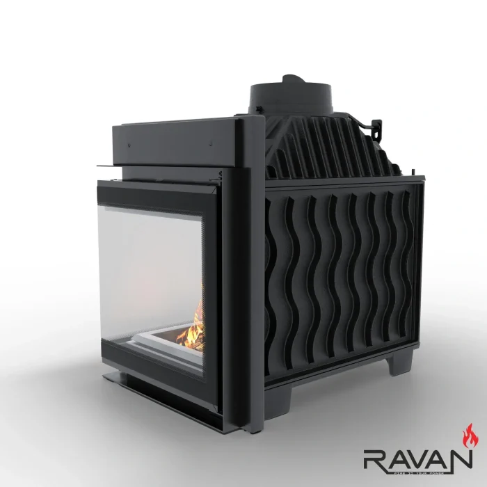Чавунна камінна топка Ravan IMPERIAL 700 R на дровах - Зображення 4