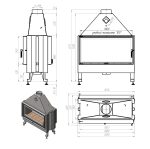 Камінна топка M-FIRE 100 тунель - Зображення 9